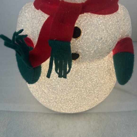 Light Up Snowman Melted Plastic Popcorn‎ Christmas Holiday Decoration - Picture 6 of 9